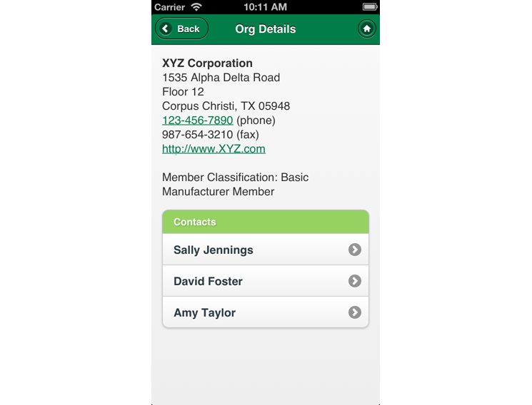 CropLife America Mobile App Organization Details