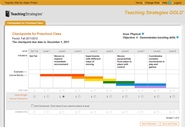 Teachingstrategies.com - Checkpoint Entry example for Assessment, Testing and Reporting Systems