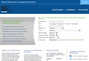 NALP Directory of Legal Employers Screenshot